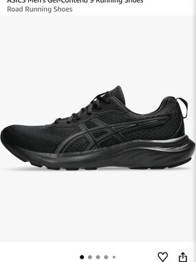 ASICS Black Men's Athletic Running Shoes
